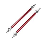 Coche Alerón Delantero Parachoques Divisor Labios Parachoques Delantero Universal para Coche Alerón Barra Soporte Tirantes para BMW E46 E90 E60 E36 E39 F10 F20 F30(7.5cm Red)