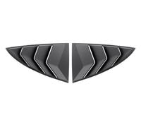 Coche Alerón Ventana Trasera Divisor Para Tesla Para Model 3 Para Highland 2024 ABS Cubierta Persiana Ventana Trasera Coche Embellecedor Ventilación Lateral Triángulo(Matte Black)