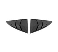 Coche Alerón Ventana Trasera Divisor Para Tesla Para Modelo Y 2017 2018 2019 2020 2021-2025 ABS Cubiertas Molduras Ventana Triangular Trasera Placa Decorativa(2PCS Black)