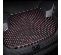 Coche Alfombrillas Maletero para Jaguar E-Pace 2017-2023, Protectora Estera Cuero Maletero Moqueta Antideslizante Alfombra,Black-Red