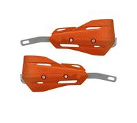 Coche Alfombrillas Maletero para Kawasaki para Eliminator 400 Guardamanos Universales Motocicleta Protector Manillar Aleación Protector Cepillo Deflector(Orange)