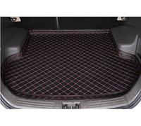 Coche Alfombrillas Maletero para Toyota Crown 2005 2006 2007 2008 2009, Impermeable Antideslizante Cuero Funda Maletero Protector Accesorios,Black-Red-1