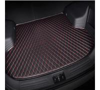 Coche Alfombrillas Maletero para Toyota Crown 2010-2014, Coche de Maletero de Alfombra Estera Cuero Impermeable Accesorios,Black-Red