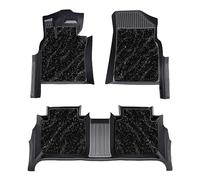 Coche Alfombrillas para Xiaomi SU7,TPE Cobertura Total Moquetas Ribetes Protector de Umbral Juego Revestimientos Suelo Accesorios, B- (Black) Starlight Carpet + TPE