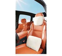 Coche Almohada de Soporte Lumbar del y Kit de Almohada del Cuello del Coche para Maserati GranTurismo 2007-2019, Tela De Ante Universal,Beige