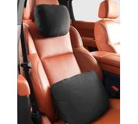 Coche Almohada de Soporte Lumbar del y Kit de Almohada del Cuello del Coche para Volkswagen Atlas Cross Sport/Teramont X 2020 2021 2022, Tela De Ante Universal,Black