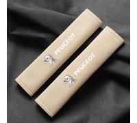 Coche Almohadillas para Cinturón de Seguridad para Peugeot e-Legend 2018, 2 Fundas para Cinturón de Seguridad para Niños y Adultos Protector Cinturon para Hombros Accessories,Beige
