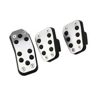 Coche Antideslizante Embrague Para Fiesta Para MK7 2009-2015 Pedales Coche Aleación Aluminio Almohadilla Acelerador Cubre Almohadillas MT AT Accesorios Pedal del acelerador del coche(MT)