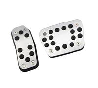 Coche Antideslizante Embrague Para Fiesta Para MK7 2009-2015 Pedales Coche Aleación Aluminio Almohadilla Acelerador Cubre Almohadillas MT AT Accesorios Pedal del acelerador del coche(AT)