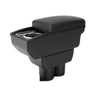Coche Apoya Brazos Para Suzuki Para Jimny JB23 JB43 1999-2017 Reposabrazos Especial Modificado Con Caja Almacenamiento Multifunción Y Accesorios USB Reposabrazos Central Caja(A1 Black red NO USB)