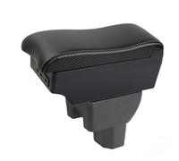 Coche Apoya Brazos Para Suzuki Para Splash Reposabrazos Caja De Almacenamiento Soporte Para Brazos Panel Control Central Soporte Codos Para Conductores Reposabrazos Central Caja(E-Black white line)