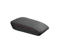 Coche Apoya Brazos Para VW Para Golf 7 Para Mk7 Accesorios Almohadilla De Control Central Asiento Reposabrazos Caja Funda Protectora Fibra Cuero Reposabrazos Central Caja(Suede black thread)