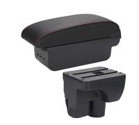 Coche Apoyabrazos Para Chevrolet Para Aveo 3 Para Sail Para III Caja De Almacenamiento Del Reposabrazos Coche Piezas Modernización Decoración Amortiguador De Maletero(B Black red 3USB)