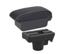 Coche Apoyabrazos Para Opel Para Astra Para H 2004-2011 Caja De Almacenamiento Para Coche Refuerzo Accesorios Interiores Apoya Brazos Coche Consola(C3 Black white NoUSB)