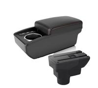 Coche Apoyabrazos Para Opel Para Corsa D Caja De Almacenamiento Para Apoyabrazos Consola Central Especial Modificación Interior Con USB(B Red line 6 usb)