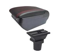 Coche Apoyabrazos Para Toyota Para Yaris Para Vitz Para híbrido Accesorios Para Interior Coche Caja Almacenamiento Con Puerto USB Reposabrazos(H red line 4USB)