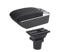 Coche Apoyabrazos Para Toyota Para Yaris Para Vitz Para híbrido Accesorios Para Interior Coche Caja Almacenamiento Con Puerto USB Reposabrazos(D3 white line 7USB)