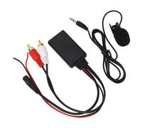 Coche AUX módulo Bluetooth, AUX módulo Bluetooth 2 Adaptador de Cable RCA con micrófono Manos Libres para Pioneer Alpine Sony