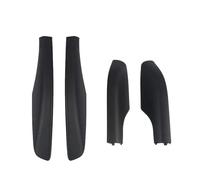 Coche Barras Techo 4 Uds para Toyota para Fortuner 2004-2014 Portaequipajes Portaequipajes Negro ABS Cubierta Final Riel Cubierta Embellecedora Tapa Barras Portaequipajes