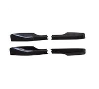 Coche Barras Techo para Toyota para Land para Cruiser 200 LC200 FJ200 2008-2018 2019 Negro/Plata ABS Equipaje Techo Coche Cubierta Tapa Barra Techo Carcasa Final Barras Portaequipajes(Negro)
