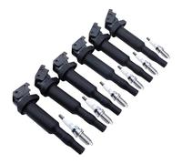 Coche bobinas encendido Compatible Con Para 325i 328i 330i 525i 530i E81 F22 F23 E46 E90 F33 X3 E83 X5 Juego De 6 Bobinas De Encendido Para Bujías 0221504470 12137594937