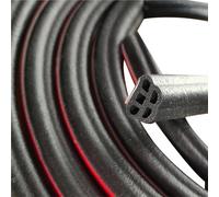 Coche Burlete Ventana Tira De Sellado Puerta 2m 8m 5 Orificios En Forma BD Goma Automotriz Insonorizada Piezas Automotrices 1 Ud(Big D (2 meters))