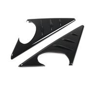 Coche Burletes Ajuste para Serie 3 E90 E91 E92 E93 2005-2012 ABS espejo retrovisor para coche ventana lateral alerón cubierta triangular embellecedora(Black)