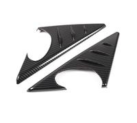 Coche Burletes Ajuste para Serie 3 E90 E91 E92 E93 2005-2012 ABS espejo retrovisor para coche ventana lateral alerón cubierta triangular embellecedora(Carbon Fiber)