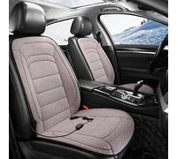 Coche Calentado Cojin Asiento para Cadillac CT4 Luxury CT4 Sport CT4 V, Suave Cómoda Antideslizante Invierno Funda de Asiento Accesorios,2 Piece Set-Grey