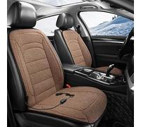 Coche Calentado Cojin Asiento para Cadillac XT4 Luxury XT4 Premium Luxury XT4 Sport, Suave Cómoda Antideslizante Invierno Funda de Asiento Accesorios,2 Piece Set-Brown
