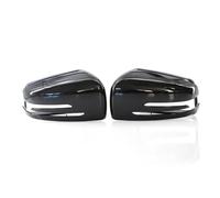 Coche Carcasa De Espejo Para Benz W204 E W212 W176 W246 Para CLS C218 Para GLA X156 Cubiertas De Espejo Retrovisor Tapas Carcasa(Negro)