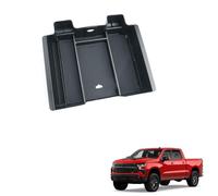 Coche Central Consola Organizador para Chevy Silverado/GMC Sierra 2500HD 3500HD 2020-2023,Extraíble Bandeja Almacenamiento Reposabrazos Cajón Almacenamiento Interiores Accesorios