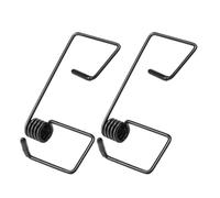 Coche Cepillo Parabrisas El sujetador del limpiaparabrisas con resorte reforzador del limpiaparabrisas reduce el ruido y la vibración Pinza de limpiaparabrisas de goma Aniti Sratch(2x black)