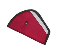 Coche Cinturón de Seguridad Almohadilla de Ajuste Suave Niño Cinturón de Seguridad Cubierta del Arnés Triángulo Ajustador Inofensivo Accesorio Protector por SamGreatWorld, Rojo