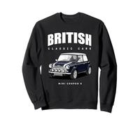 Coche clásico británico Azul Oscuro Mini Coche Deportivo Sudadera