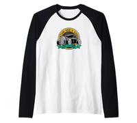 Coche clásico de Carreras Retro Hot Rod Camiseta Manga Raglan