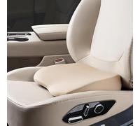 Coche Cojín del Asiento del para Hyundai Genesis/Genesis G80 2. Generation (DH) 2015-2020, 2 en 1 Cojin Coxis de Espuma Memoria Portátil Conducir Cojín Lumbar,Beige