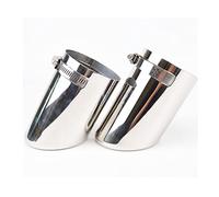 Coche Cola Escape 2X para Passat Silenciador Coche Extremo Tubo Trasero Embellecedor Cromado Cubierta Punta Escape Acero Inoxidable para B6 para 3C 2005-2010 CC 2009-2012 Silbato Sonido Turbo