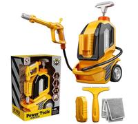 COCHE COMPLETO DE CAR CARRO DE CARRIDO DE NIÑOS COCHE COMINACIÓN CARRILLOR CON EL AGRESOR DE HORMACIÓN, RAPER, ESPONGA Y RAGO SIEMBRE SIN BURRS Cleaning Toy Set para niños, niñas de más de 3 años