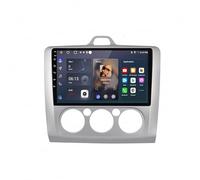 Coche con Carplay Android Auto Inalámbrica para Ford Focus 23Mk2 Mk3 2004-2011 Mirror Link, Incell Touchscreen Radio Coche con Bluetooth Radio USB/Eq Comandos, 4 Nuclear 2G+32G