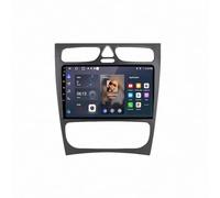 Coche con Carplay Android Auto Inalámbrica para Mercedes Benz S203 CL203 W203 2000-2004 Cámara Trasera - HD Pantalla Carplay Mirror Link - Portátil Radio Coche, 8 Nuclear 6G+128G