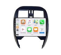 Coche con Carplay Android Auto Inalámbrica para Nissan Micra K13 March K13 2013-2017 A-Pple Carplay & Android Auto, Autoradio Portátil Car Play con Pantalla Táctil, 4 Nuclear 1G+32G