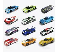 Coche con ranura analógica para Carrera Go Scalextric 1, 64, 1/64, escala 1:64, pista de carreras eléctrica de alta velocidad, coches de carreras Polizei, vehículo de juguete car8