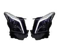 Coche Conjunto Faros Compatible Con Cadillac Para ATS 2014 2015 2016 2017 Reemplazo De Faros Delanteros Coche DRL Señal Giro Luz Alta Proyector Angel Eye