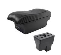 Coche Contenedor Control Central Conjunto De Almacenamiento Para Reposabrazos Central De Coche Para WR-V Fit Jazz 3 (2014-2020)(Black-B2)