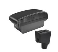 Coche Contenedor Control Central Conjunto De Almacenamiento Para Reposabrazos Central Del Para Toyota Para Yaris Híbrido (2015-2023).(Black-B3)