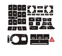 coche Cubierta botón Compatible Con A3 Para 8P 2004-2008 1 Juego Pegatina Decorativa Autoadhesiva Para Interruptor De Consola De Salpicadero De Coche