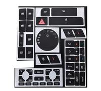 coche Cubierta botón Compatible Con A4 Para B6 Para B7 2000-2008 Pegatina Reparación Kit Botones Para El Interruptor Elevalunas Para El Panel Del Salpicadero Alarma ESP Climatizador(Size2)