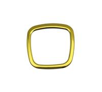 coche Cubierta botón Compatible Con Q7 2006 2007 2010 2011 Pegatinas Metálicas Cuadradas Para El Volante Aro Decorativo Con El Logotipo Central Para El Interior(Yellow)