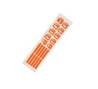 coche Cubierta botón Universal Pegatina Luminosa Nocturna Para Botones De Coche Pegatinas Fluorescentes Impermeables Para El Interior Del Elevador De Coche Resistentes Al Desgaste(Orange)